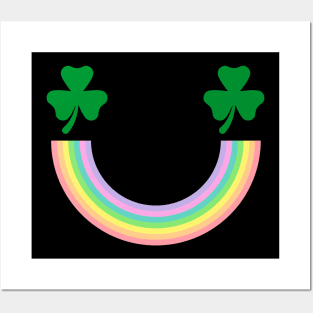 Shamrock Smiley Face Posters and Art